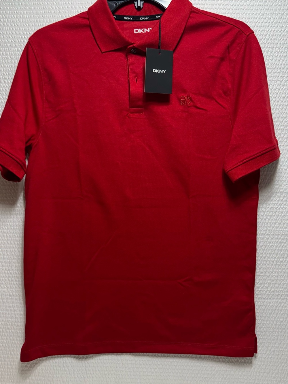 DKNY Men's Red Polo Shirt